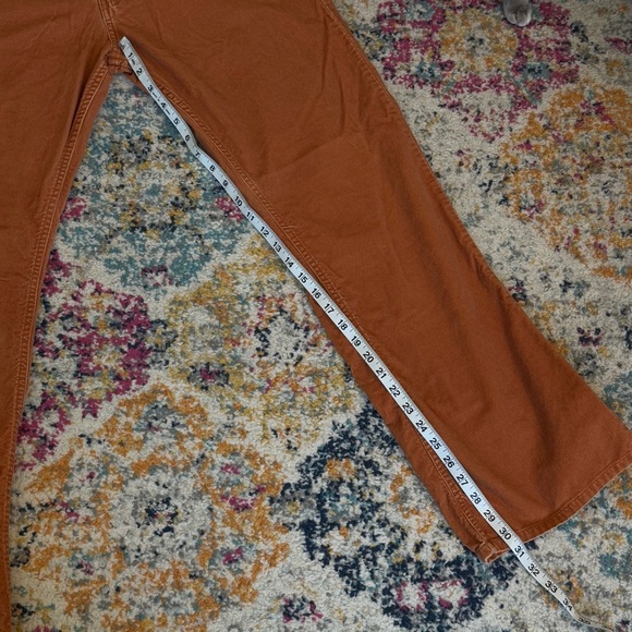 BDG Womens Rust/Orange Super Soft Moleskin 100% Cotton Boot Cut Jeans Size 34x32 - Picture 13 of 13